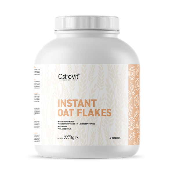 Bột Yến Mạch Uống Liền OstroVit Instant Oat Flakes 2.27kg - hỗ trợ phát triển cơ, dùng chung whey Protein, calo tiện lợi, bổ sung protein (1)
