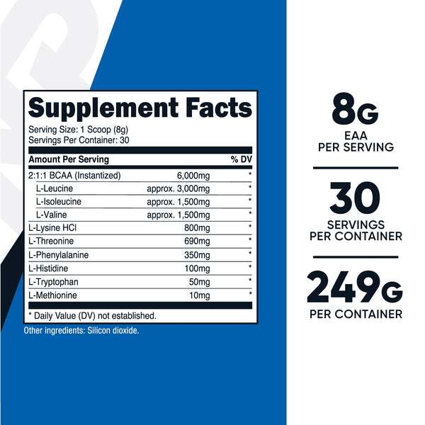 EAA Nutricost (30 lần) tổng hợp protein, tinh thần tập trung tỉnh táo Chống Dị Hóa Cơ Bắp, Hồi Phục Nhanh, Tăng Sức Bền (1)