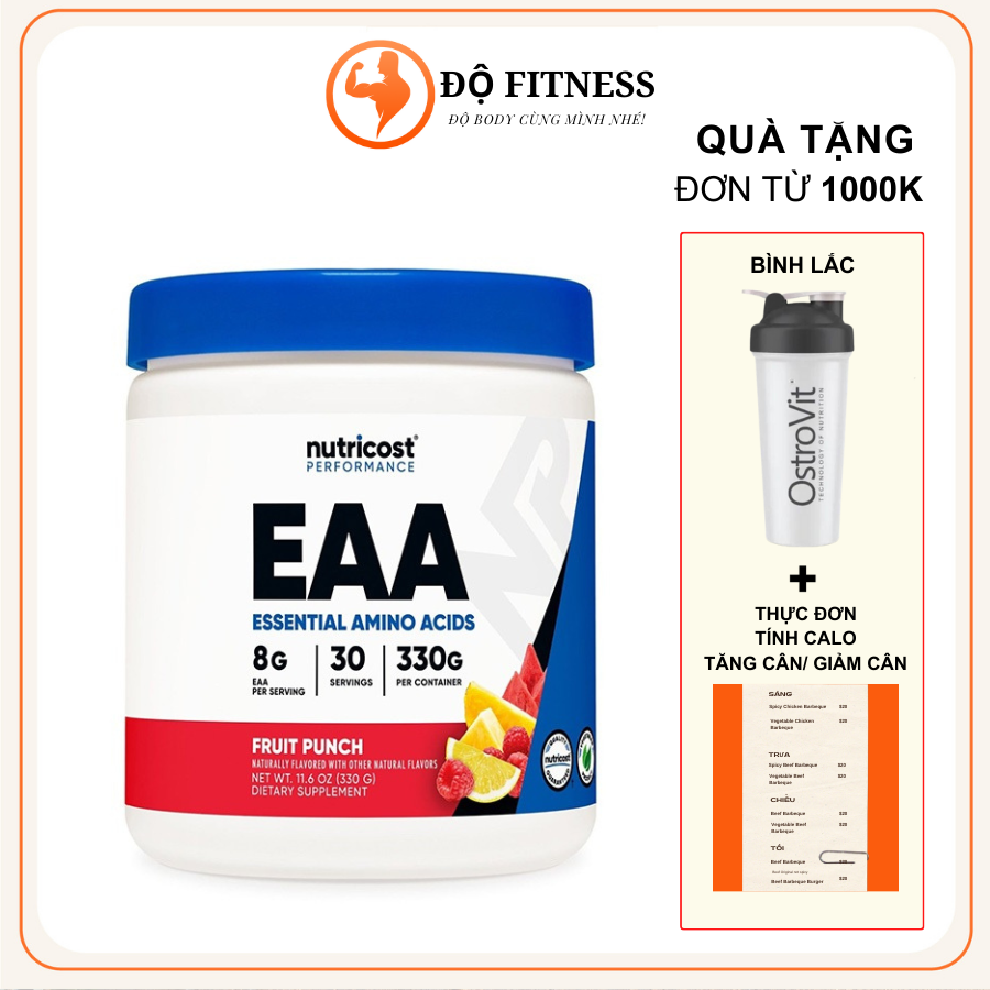 EAA Nutricost (30 lần) tổng hợp protein, tinh thần tập trung tỉnh táo Chống Dị Hóa Cơ Bắp, Hồi Phục Nhanh, Tăng Sức Bền (2)