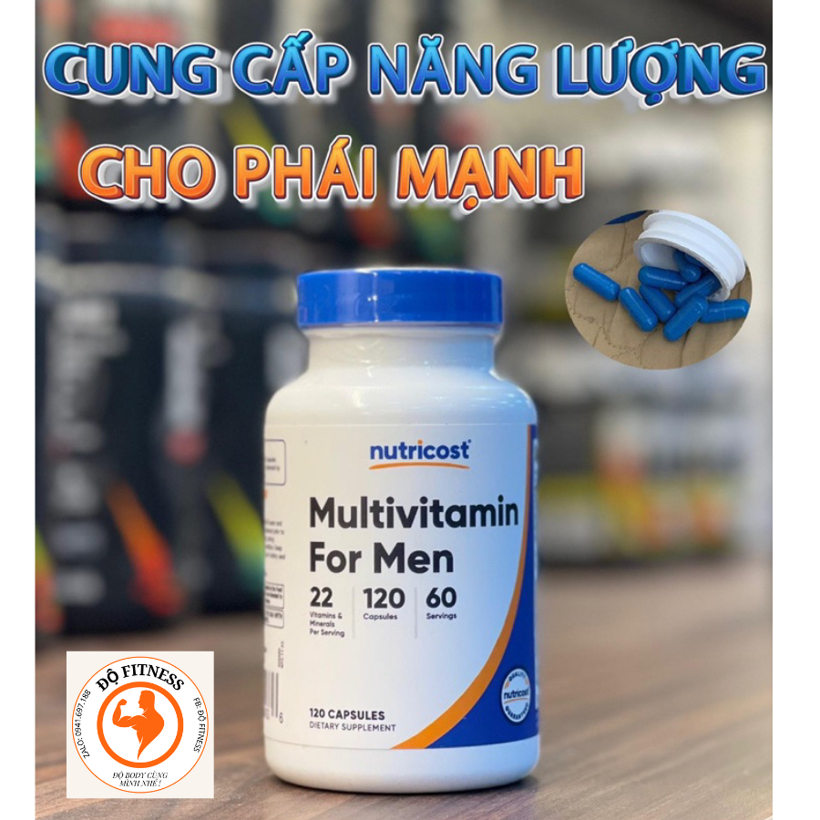 Multivitamin For Men Nutricost 120 Viên Uống Bổ Sung Vitamin Và Khoáng Chất, tăng sức đề kháng, khoẻ mạnh (2)