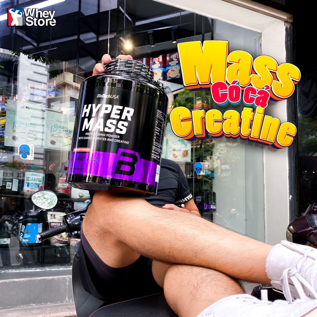 Sữa Tăng Cân Hyper Mass 8.8Lbs (4kg) BiotechUSA Tăng Cơ phát triển cơ nạc, bổ sung Protein có BCAA, Vitamin, vị ngon (21)