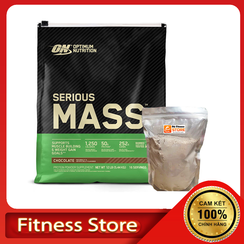 Sữa Tăng Cân Mass Serious (gói dùng thử 1kg) Siêu Protein Cho người gầy khó tăng cân kèm BCAA EAA Vitamin và khoáng chất (1)