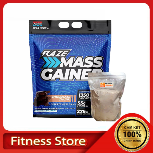 (có chiết lẻ) RAZE MASS 5.4kg - Sữa tăng cân, tăng cơ cho người gầy, siêu gầy, bổ sung Calo cao whey Protein, BCAA, EAA (2)