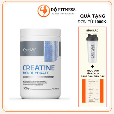 Creatine Ostrovit 500g – Creatine Monohydrate 100 lần dùng