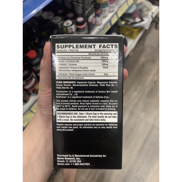 60 Viên Giảm Mỡ Nutrex Lipo 6 Black Stim-Free Giảm Cân Đốt Mỡ Giảm Mỡ Không Chứa Caffeine, Sinh Nhiệt Đốt Mỡ (28)