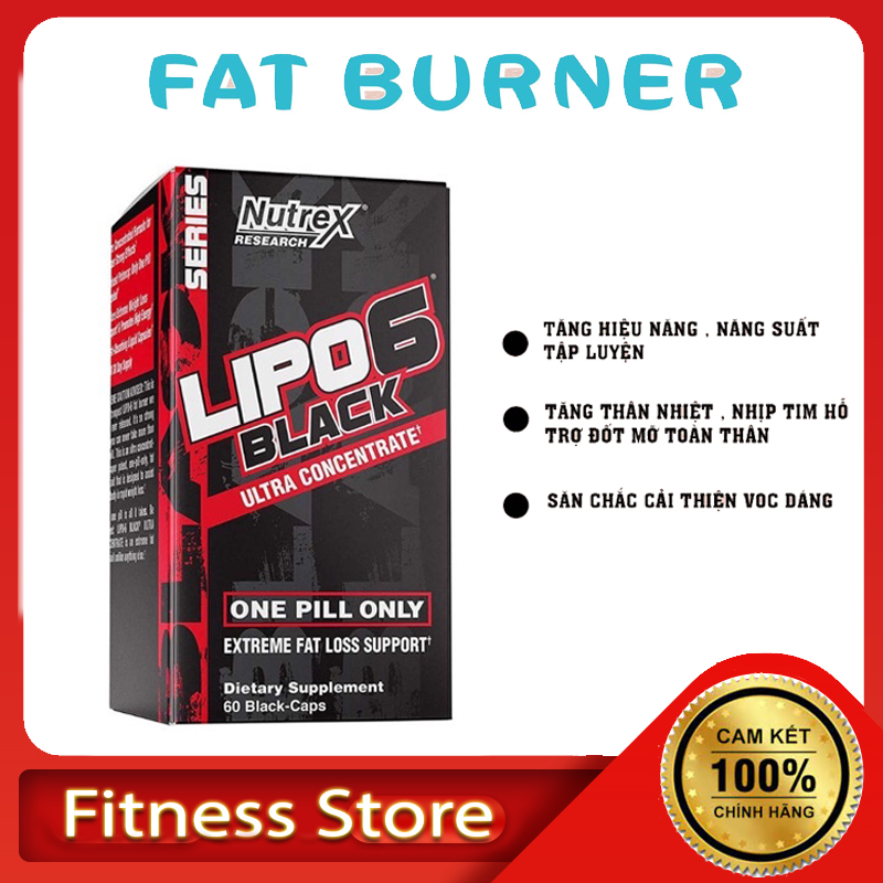 Thực Phẩm Hỗ Trợ Giảm Cân Lipo 6 ULTRA CONCENTRATE NUTREX RESEARCH 60 Viên Giảm, Đốt Mỡ Sinh Nhiệt, Cải Thiện Vóc Dáng. (6)