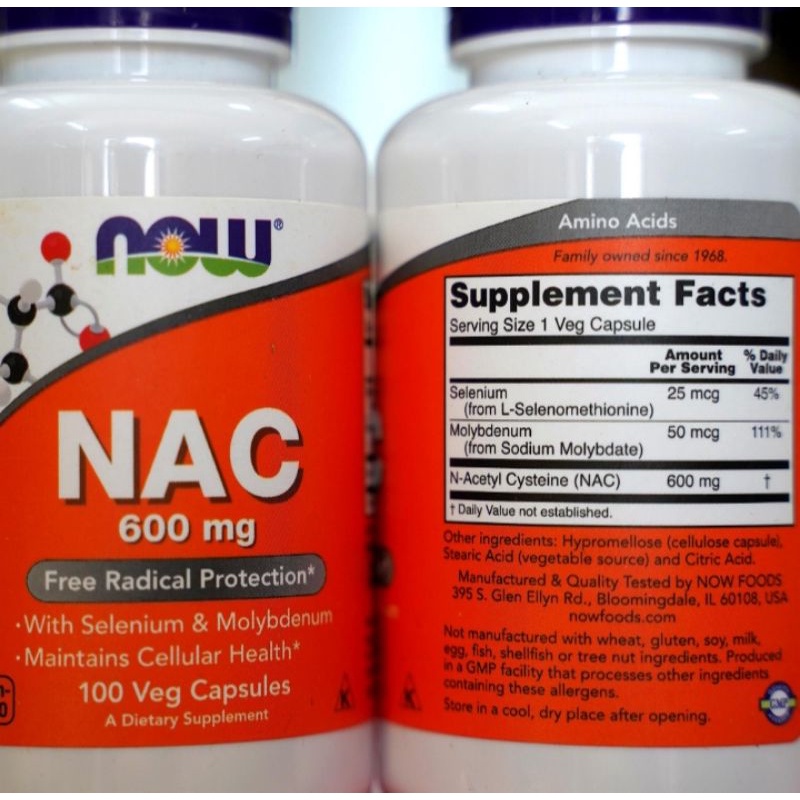 Viên Giải Độc Gan Mát Gan NAC Now 1000MG 120 Viên Tiêu độc Tăng cường chức năng gan (10)