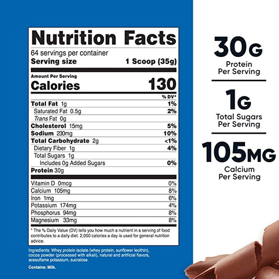 Whey Protein 5lbs Isolate Nutricost Bổ Sung Protein Chất Lượng Cao Giúp Xây Dựng Cơ Bắp , có EAA, BCAA phát triển cơ bắp (8)