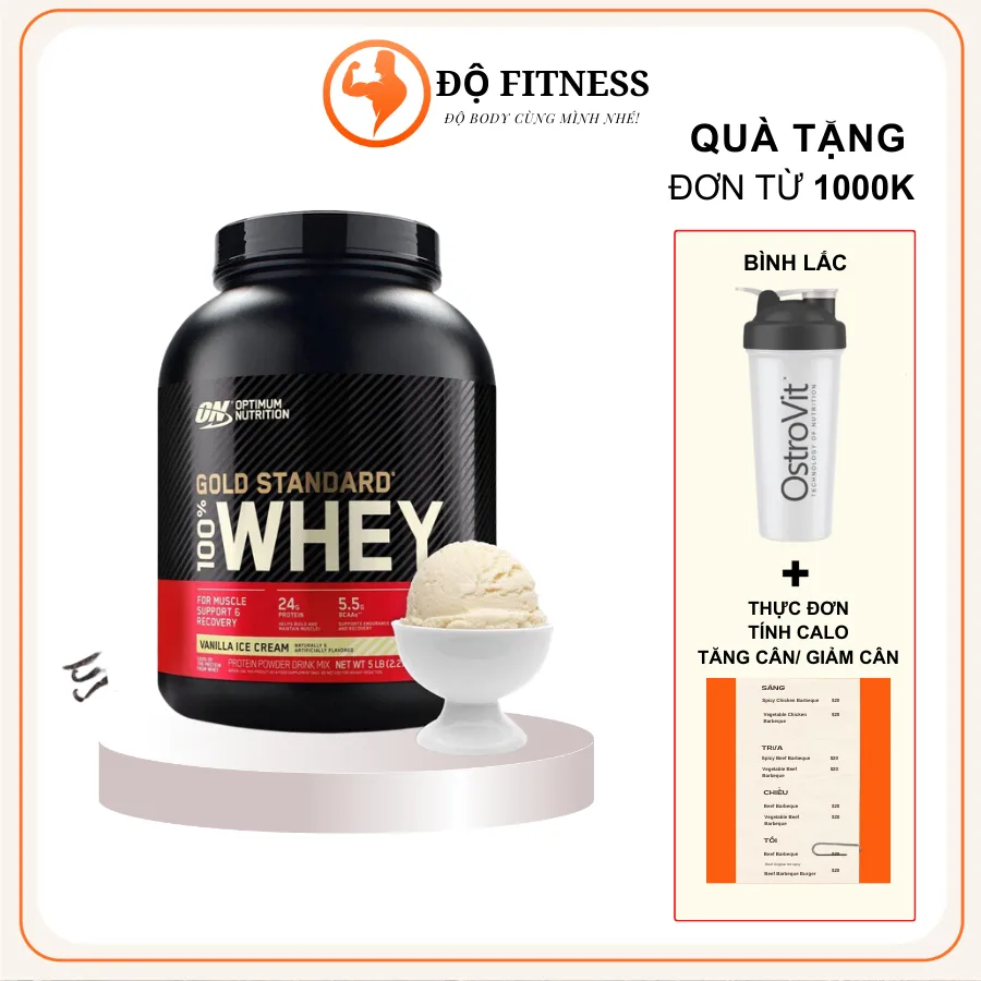 Whey Gold Standard 5Lbs (76 Lần Dùng) – ON Optimum Nutrition Chính Hãng