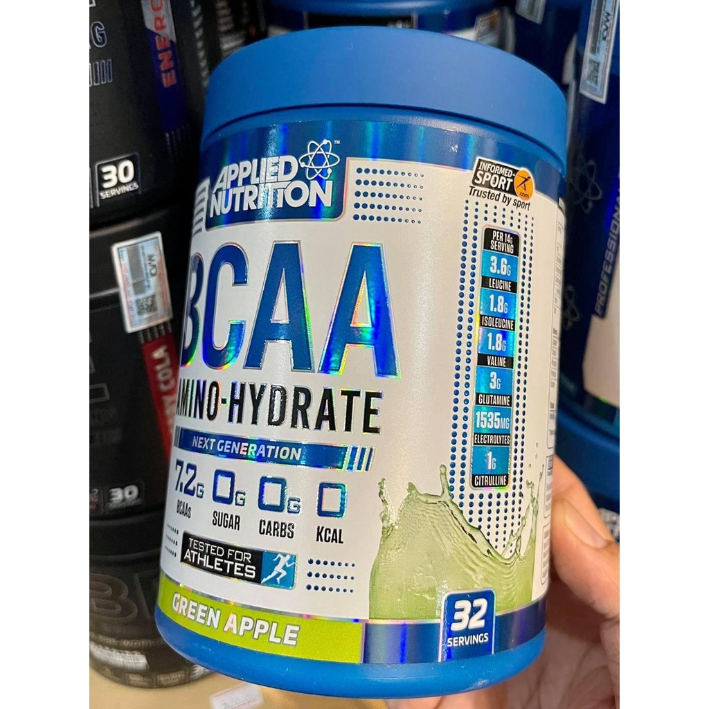 BCAA - Applied Nutrition Amino Hydrate 32 Lần - Hỗ Trợ Tăng Cơ Tăng Sức Bền Bổ sung điện giải Chống Dị Hóa Cơ Bắp Bcaas (1)