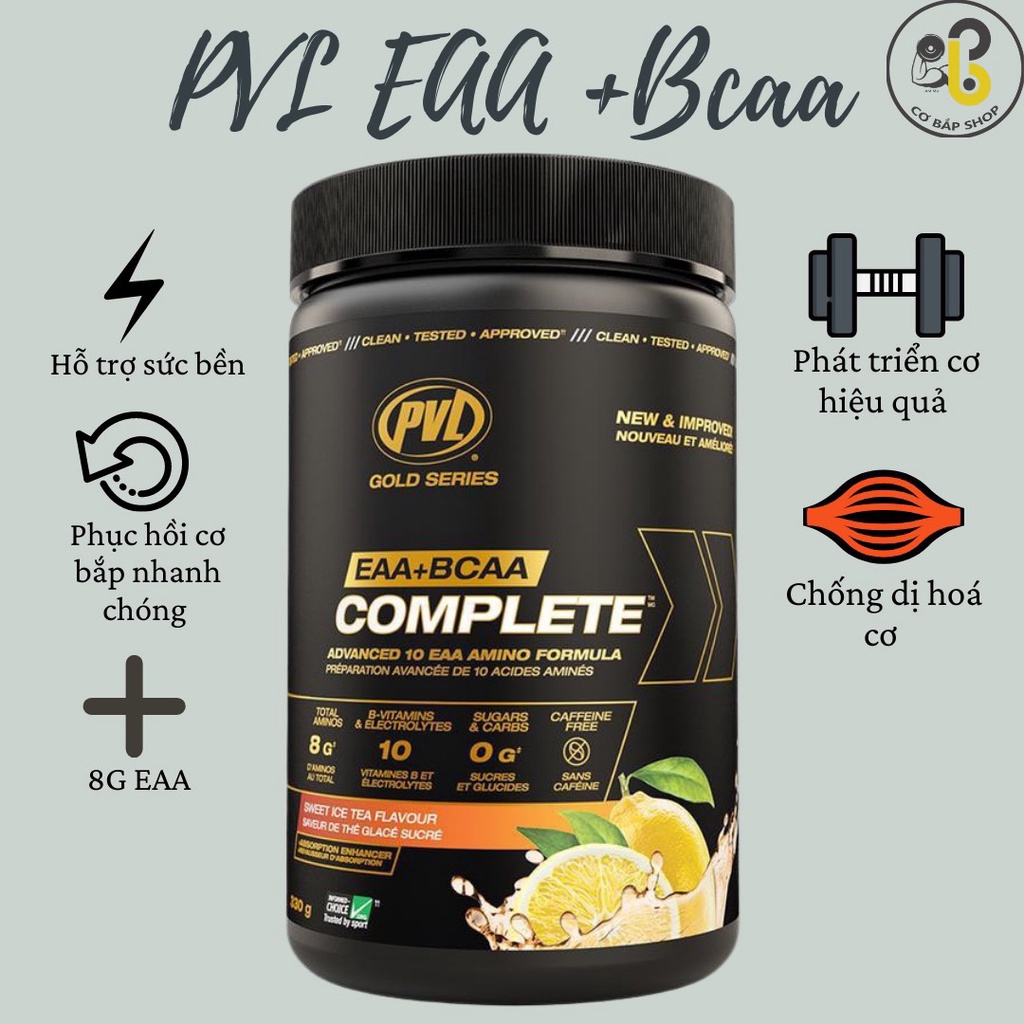 EAA + BCAA 30 Servings (330 gram) PVL - Cung cấp điện giải phục hồi và phát triển cơ bắp, hỗ trợ sức bền chống dị hoá cơ (39)