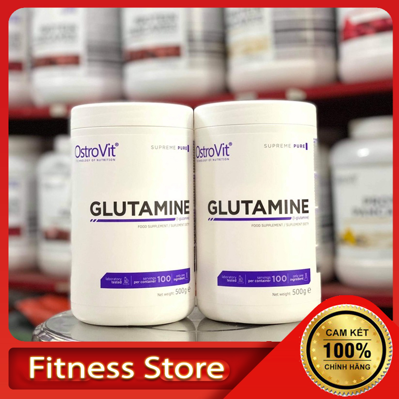 Glutamine Ostrovit 500g (100 LẦN DÙNG) Phục Hồi Giảm Đau Nhức, Chống Mất và Phát Triển Cơ Bắp, Hỗ trợ Tăng cơ, Đốt Mỡ (2)