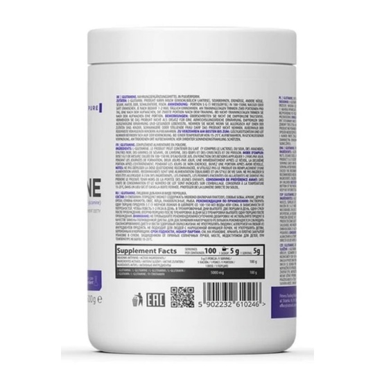 Glutamine Ostrovit 500g (100 LẦN DÙNG) Phục Hồi Giảm Đau Nhức, Chống Mất và Phát Triển Cơ Bắp, Hỗ trợ Tăng cơ, Đốt Mỡ (6)