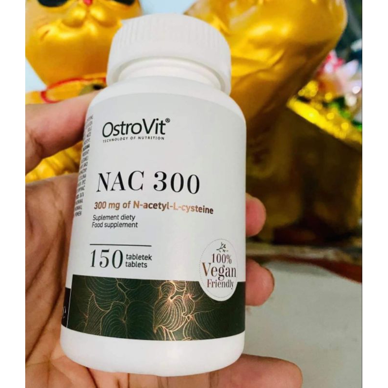 NAC 300mg Ostrovit 150v hỗ trợ giải độc gan và bảo vệ gan khỏe mạnh, Tăng cường hệ miễn dịch, Giải độc bia rượu (9)