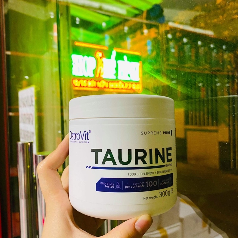 Taurine Ostrovit 300 G Bổ sung năng lượng Trước tập Sức Mạnh Tăng sức bền, sức khỏe (12)