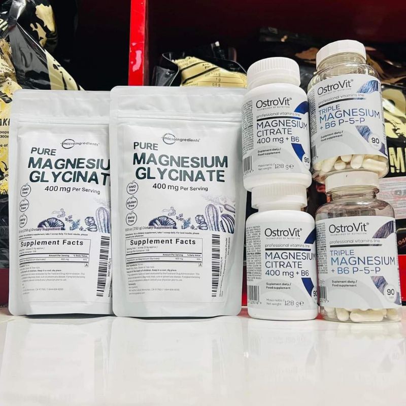 Triple Magnesium + B6 P5P 90 viên Ostrovit bổ sung Magie Tăng Cường Sức Khỏe, sinh lý đàn ông, khoẻ mạnh, tăng cơ (1)