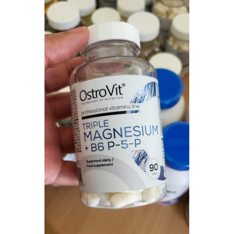 Triple Magnesium + B6 P5P 90 viên Ostrovit bổ sung Magie Tăng Cường Sức Khỏe, sinh lý đàn ông, khoẻ mạnh, tăng cơ (3)