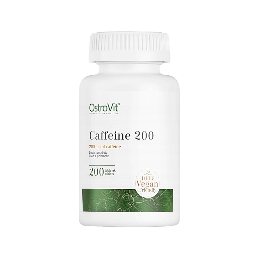 Viên Caffeine Ostrovit (200mg, 200 viên) Tăng Năng Lượng, Tỉnh Táo, Tập Trung, tăng hiệu suất luyện tập, hỗ trợ giảm cân (6)