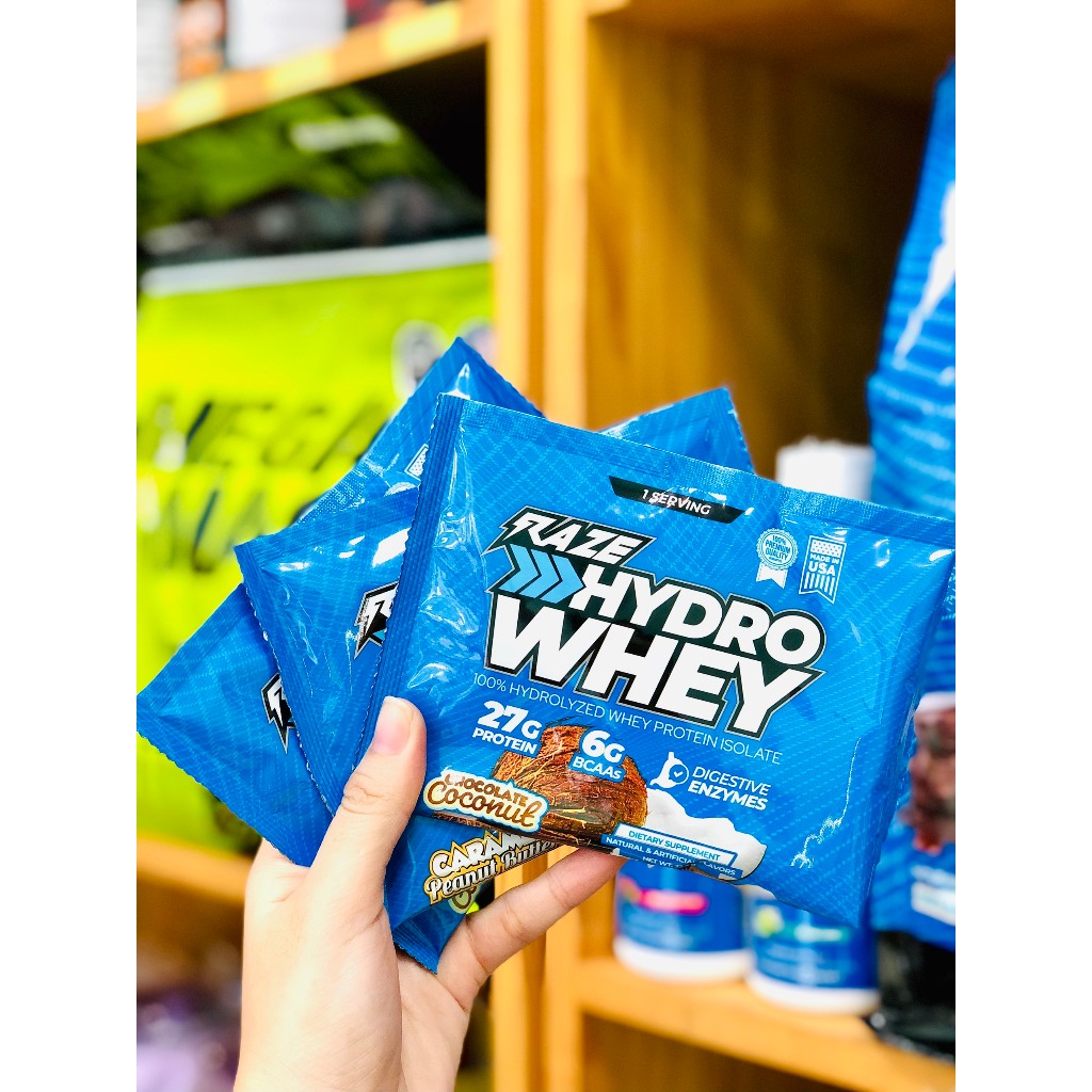 (Gói dùng thử) Hydro Whey Raze (32.4g) Sample 1 lần dùng nhỏ gọn, tiện lợi Bổ sung đạm tăng cơ, giảm mỡ BCAA EAA (5)