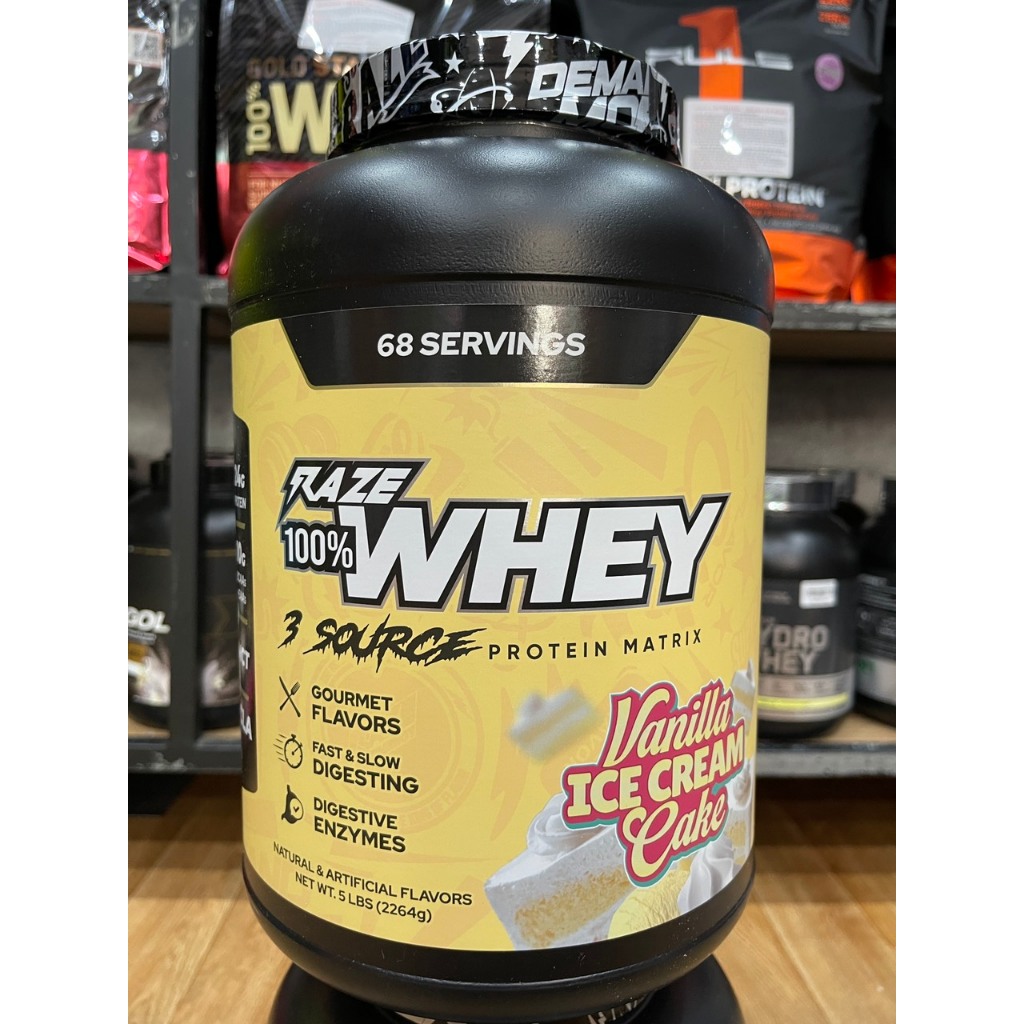 Raze Whey (5lbs) 65 Lần dùng - Bột Protein Tăng Cơ Cho Người Tập Gym Bổ Sung Đạm Phát Triển Cơ Giảm Mỡ (1)