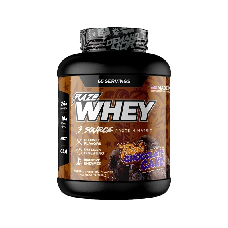 Raze Whey (5lbs) 65 Lần dùng - Bột Protein Tăng Cơ Cho Người Tập Gym Bổ Sung Đạm Phát Triển Cơ Giảm Mỡ (4)