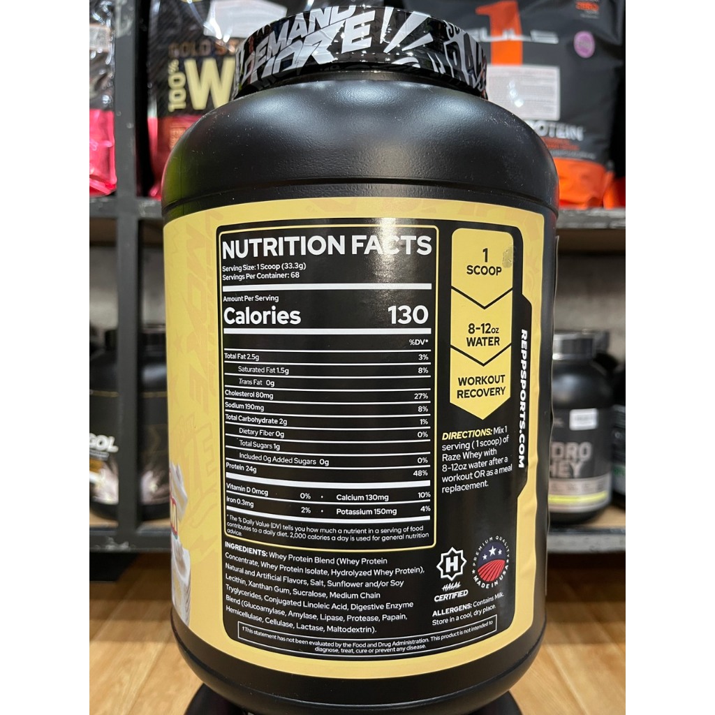Raze Whey (5lbs) 65 Lần dùng - Bột Protein Tăng Cơ Cho Người Tập Gym Bổ Sung Đạm Phát Triển Cơ Giảm Mỡ (8)
