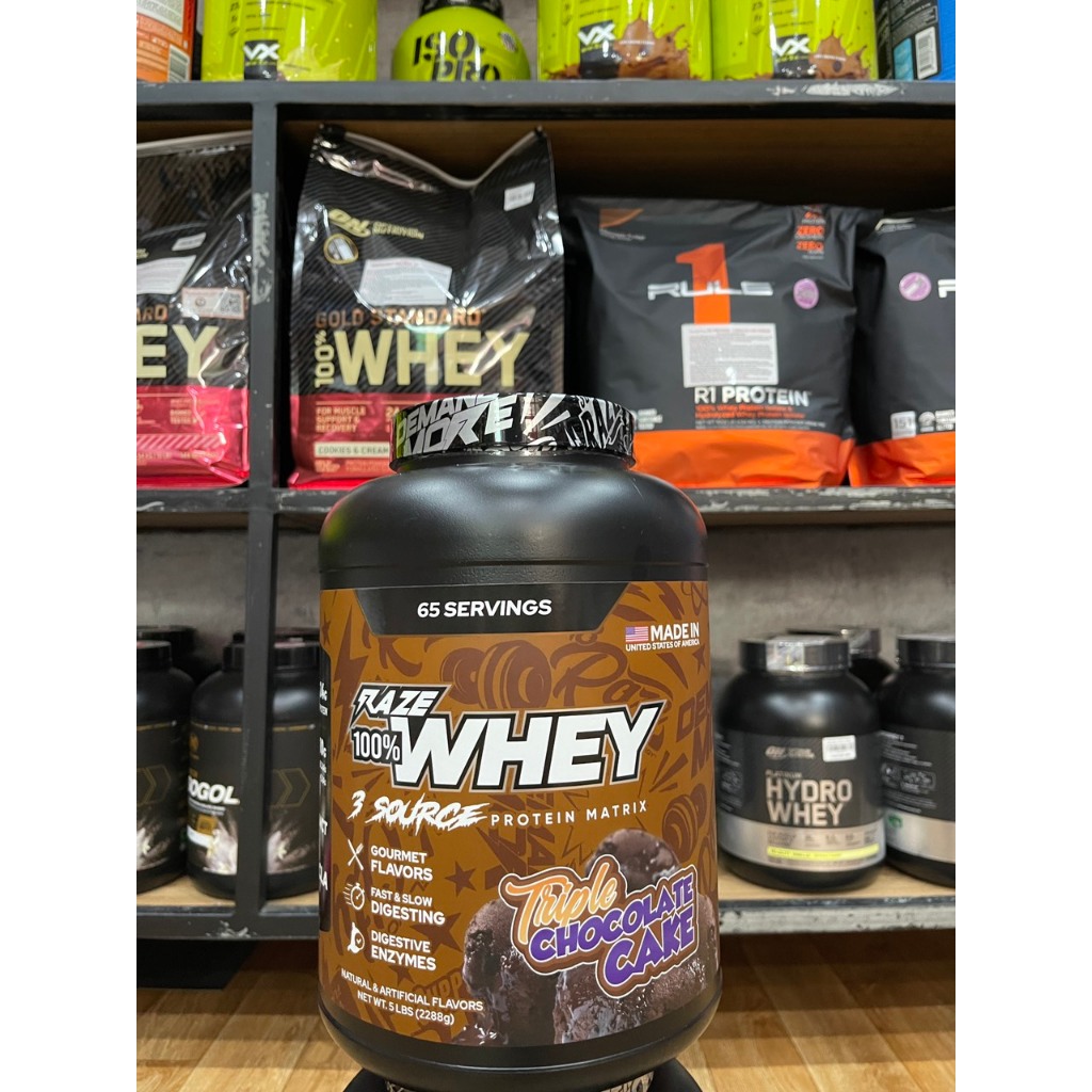 Raze Whey (5lbs) 65 Lần dùng - Bột Protein Tăng Cơ Cho Người Tập Gym Bổ Sung Đạm Phát Triển Cơ Giảm Mỡ (9)