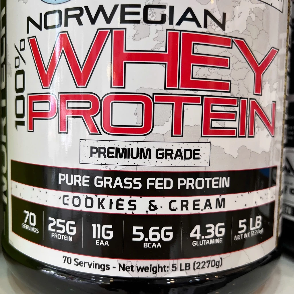 Norwegian Whey Protein Nauy 2,27kg (70 lần dùng) Hỗ Trợ Tăng Cơ Giảm Mỡ, EAA, BCAA (9)