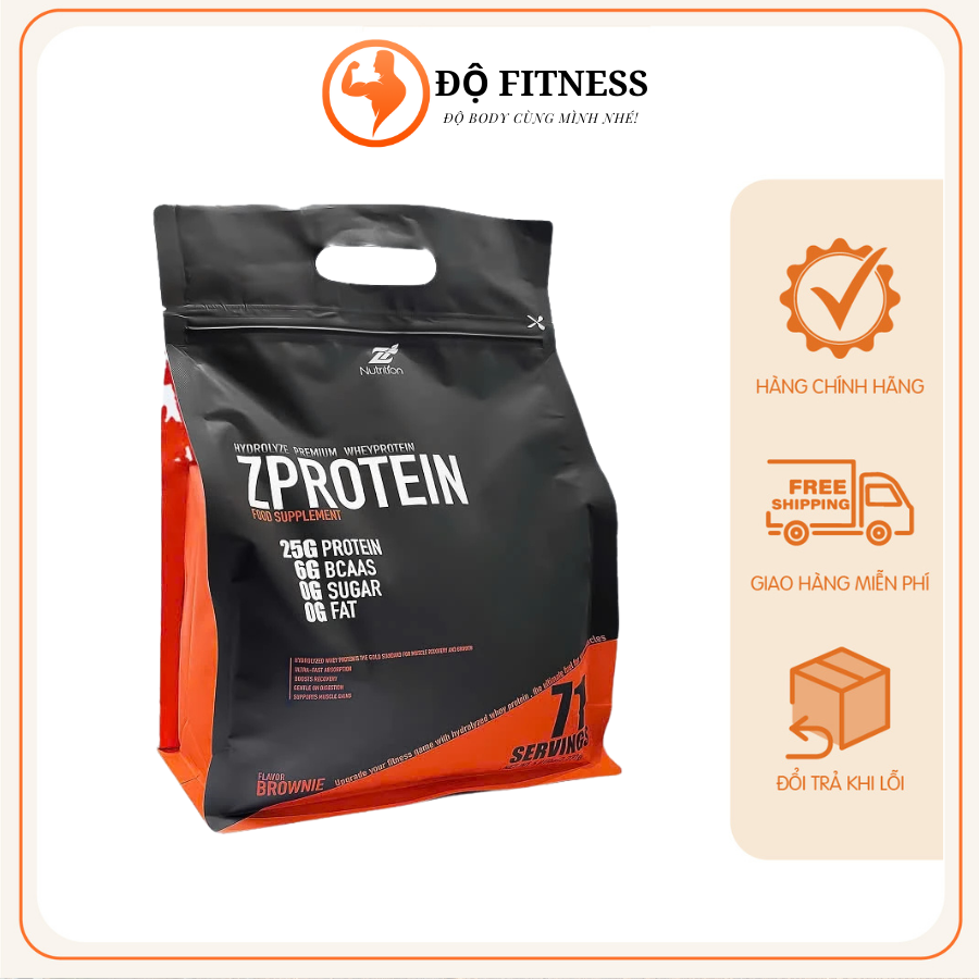 ZProtein 100% Hydrolyzed Whey Protein Isolate 5 Lbs (71 lần) WHEY PROTEIN THỦY PHÂN SIÊU TINH KHIẾT (1)