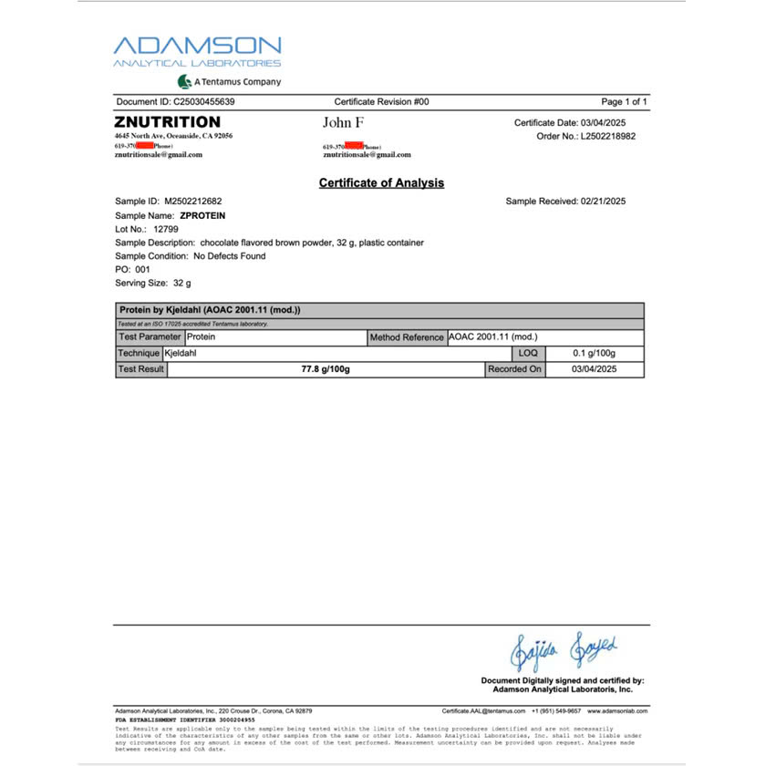 ZProtein 100% Hydrolyzed Whey Protein Isolate 5 Lbs (71 lần) WHEY PROTEIN THỦY PHÂN SIÊU TINH KHIẾT (4)