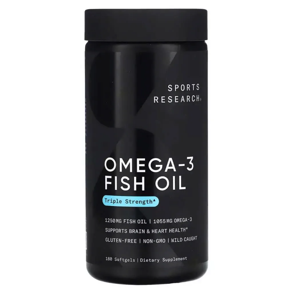 Sports Research Omega-3 Triple Strength 150 Viên – Dầu Cá Alaska 1000mg EPA & DHA - Ảnh 5