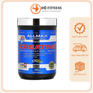Creatine ALLMAX Monohydrate (400g) Micronized Tăng Cường Sức Mạnh, Kích Thích Cơ Bắp Phát Triển Chiết 100g dùng thử