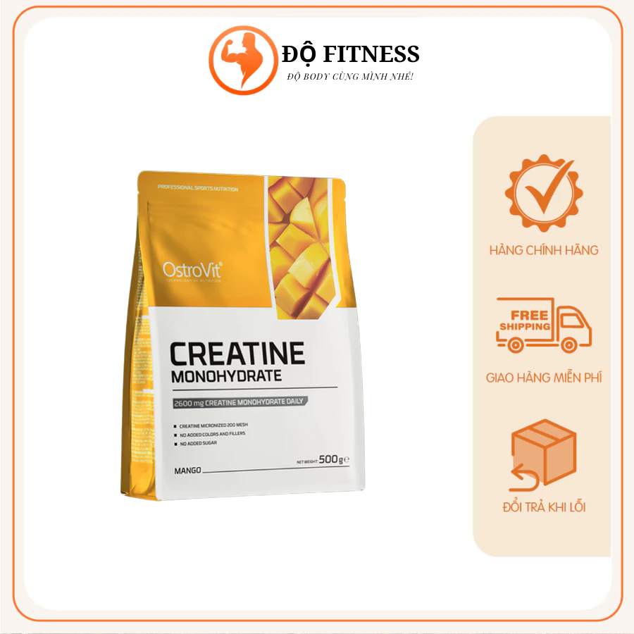 Creatine Monohydrate Ostrovit Hỗ Trợ Tăng Cơ, Tăng Sức Mạnh & Hiệu Suất Tập Luyện Creatine Monohydrate Ostrovit Hỗ Trợ Tăng Cơ, Tăng Sức Mạnh & Hiệu Suất Tập Luyện