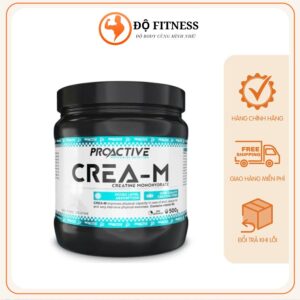 Micronized Crea-M Creatine monohydrate Hộp 500g 100 lần dùng - Proactive