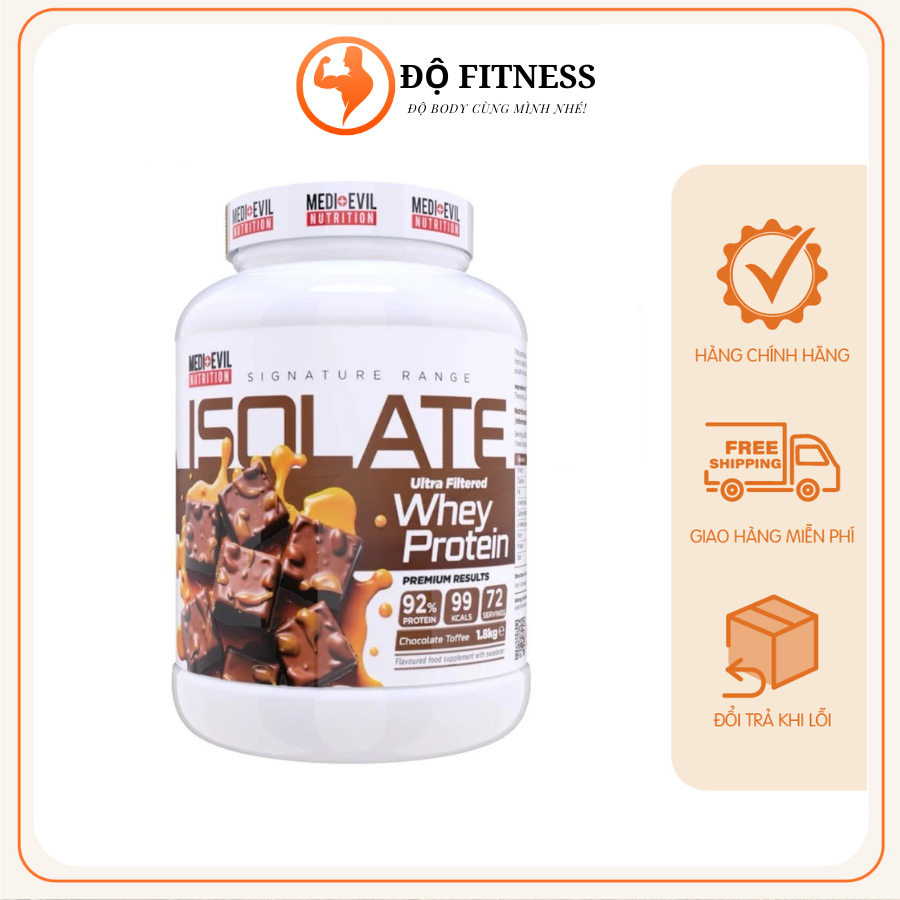 Whey Isolate 1,8kg 72 lần dùng - ISO 92 Medi Evil - Whey Isolate Whey Isolate 1,8kg 72 lần dùng - ISO 92 Medi Evil - Whey Isolate