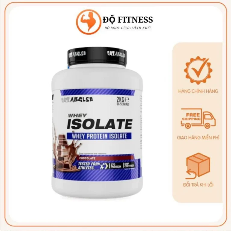 Outangled Whey Isolate 2kg (66 Lần Dùng) – 27g Protein, Ít Calo, Tăng Cơ Nạc