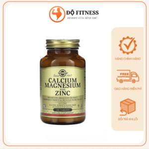 Solgar Calcium Magnesium Plus Zinc - Cung cấp Canxi, Magie, Kẽm, Hỗ trợ Phát Triển Xương, Cơ [100v]