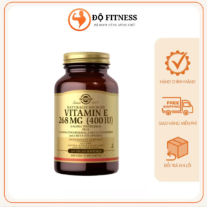 Solgar Vitamin E 400 IU - Bổ Sung Vtamin E, Hỗ Trợ Làm Đẹp Da, Ngăn Ngừa Lão Hóa [ 50v]