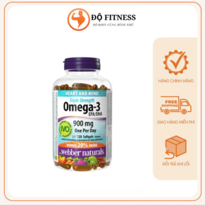 Viên Omega 3 Triple Strength Webber Naturals - hộp 80 viên hoặc 120 viên