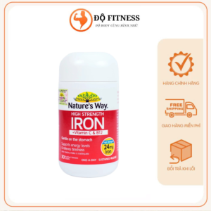 [Nhập khẩu chính ngạch] Nature's Way High Strength Iron + Vitamin C&B12 – Hỗ trợ bổ sung Sắt, Vitamin C & B12 cho cơ thể