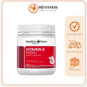 Viên Uống Bổ Sung Vitamin E Healthy Care 500IU 200 Viên Hỗ Trợ Tái Tạo Và Làm Đẹp Da