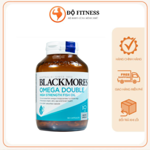 [Hàng công ty] Viên Uống Dầu Cá Bổ Sung Omega Hỗ Trợ Cho Tim, Mắt và Da Blackmores Double Omega High Strength Lọ 90 Viên