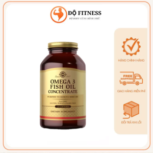 Viên Uống Solgar Fish Oil Concentrate - Dầu Cá Omega 3 - Bổ Não, Sáng Mắt, Tăng Cường Trí Nhớ, Hỗ Trợ Tim Mạch 120 Viên