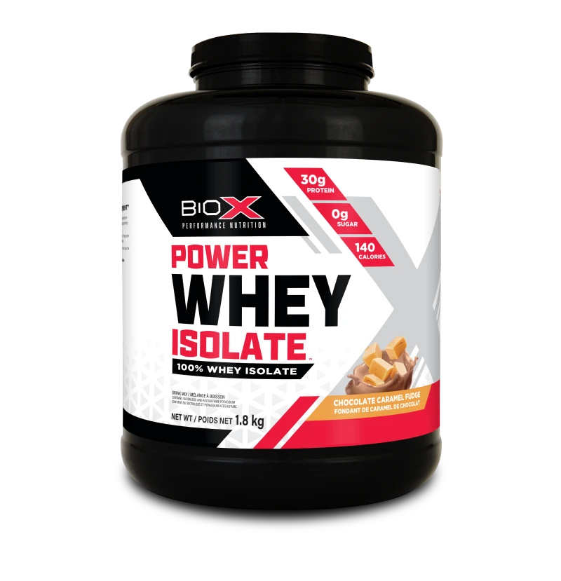 BioX Power Whey Isolate 1,8kg vị Chocolate Caramel