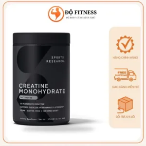 Creatine Sports Research 500g không vị – Độ Fitness