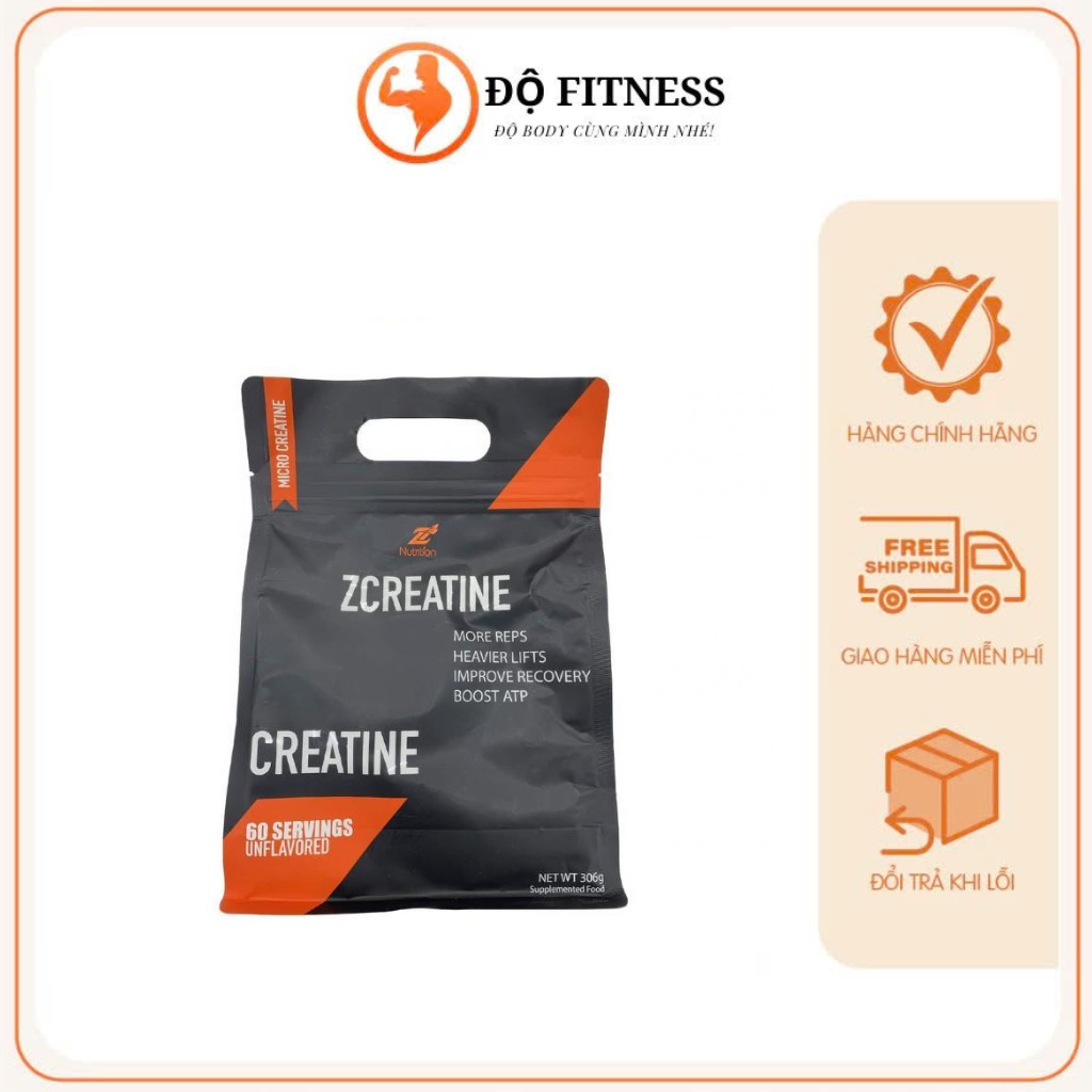 Creatine Z Nutrition Túi 306g (60 Lần Dùng)