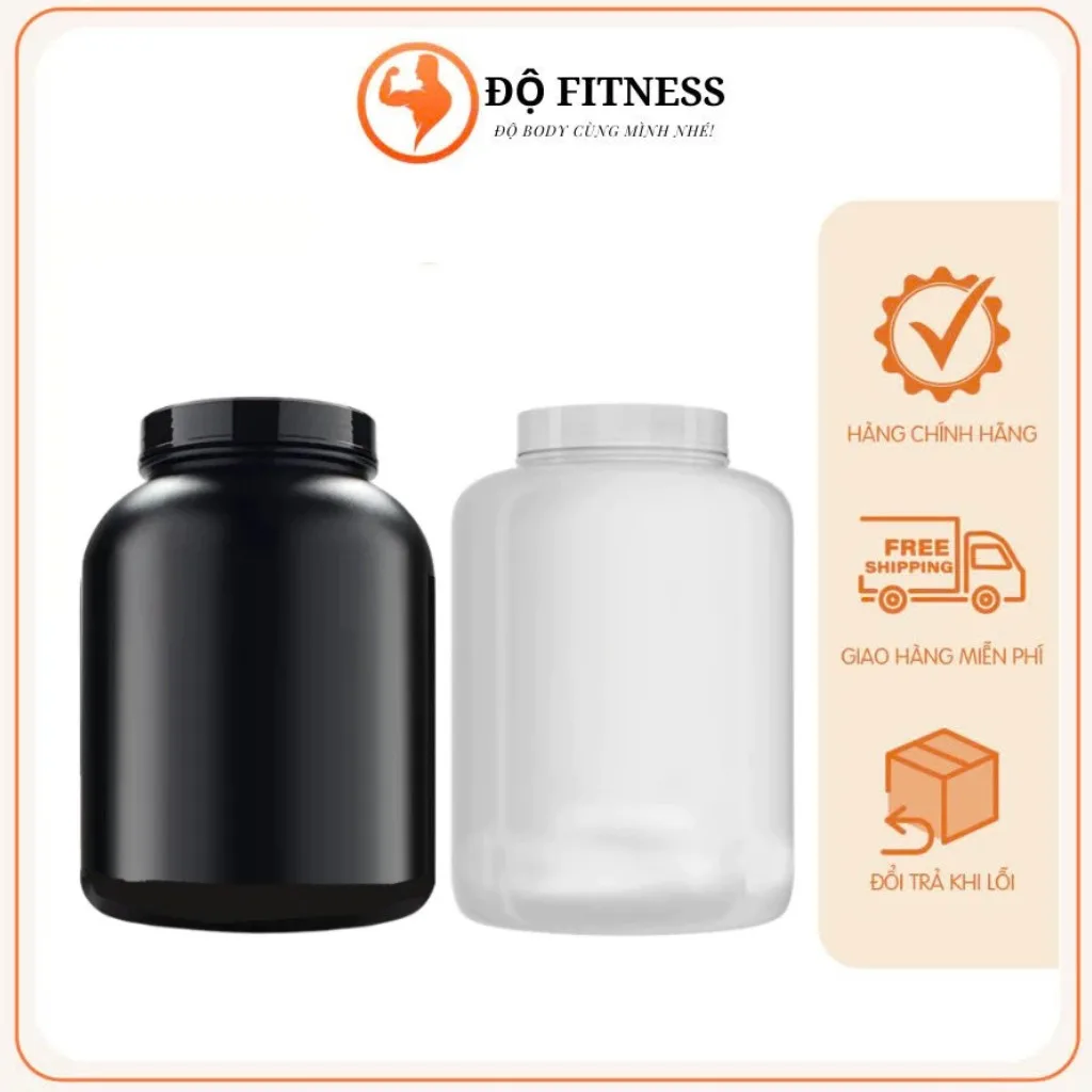 Hộp Rỗng 2,3kg Đựng Bột Whey, Mass