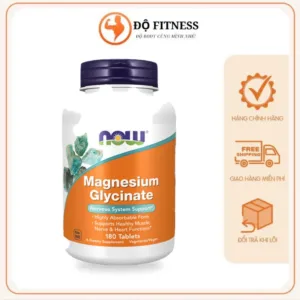 NOW Magnesium Glycinate 200mg 180 Viên chính hãng – Độ Fitness