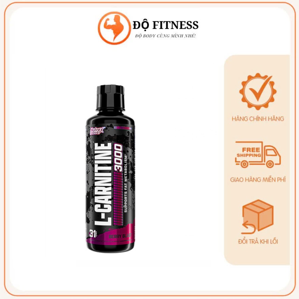 Nutrex L-Carnitine 3000 Dạng Nước (31 Lần)