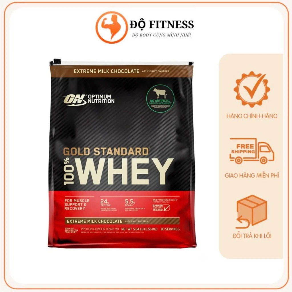 Whey Gold Standard ON Túi 2,5kg (80 Lần Dùng)
